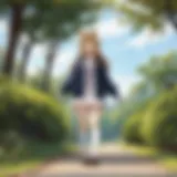 Scenic countryside view depicting tranquility and nature from Non Non Biyori