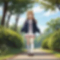 Scenic countryside view depicting tranquility and nature from Non Non Biyori